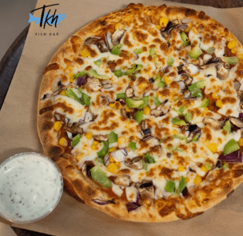 Pizzas served at TKH Fish Bar in North Berwick